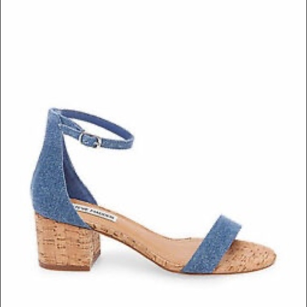 Steve Madden Denim Cork Heels
